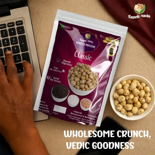 CLASSIC ROASTED MAKHANA(Pack of 3-50 gm Each)